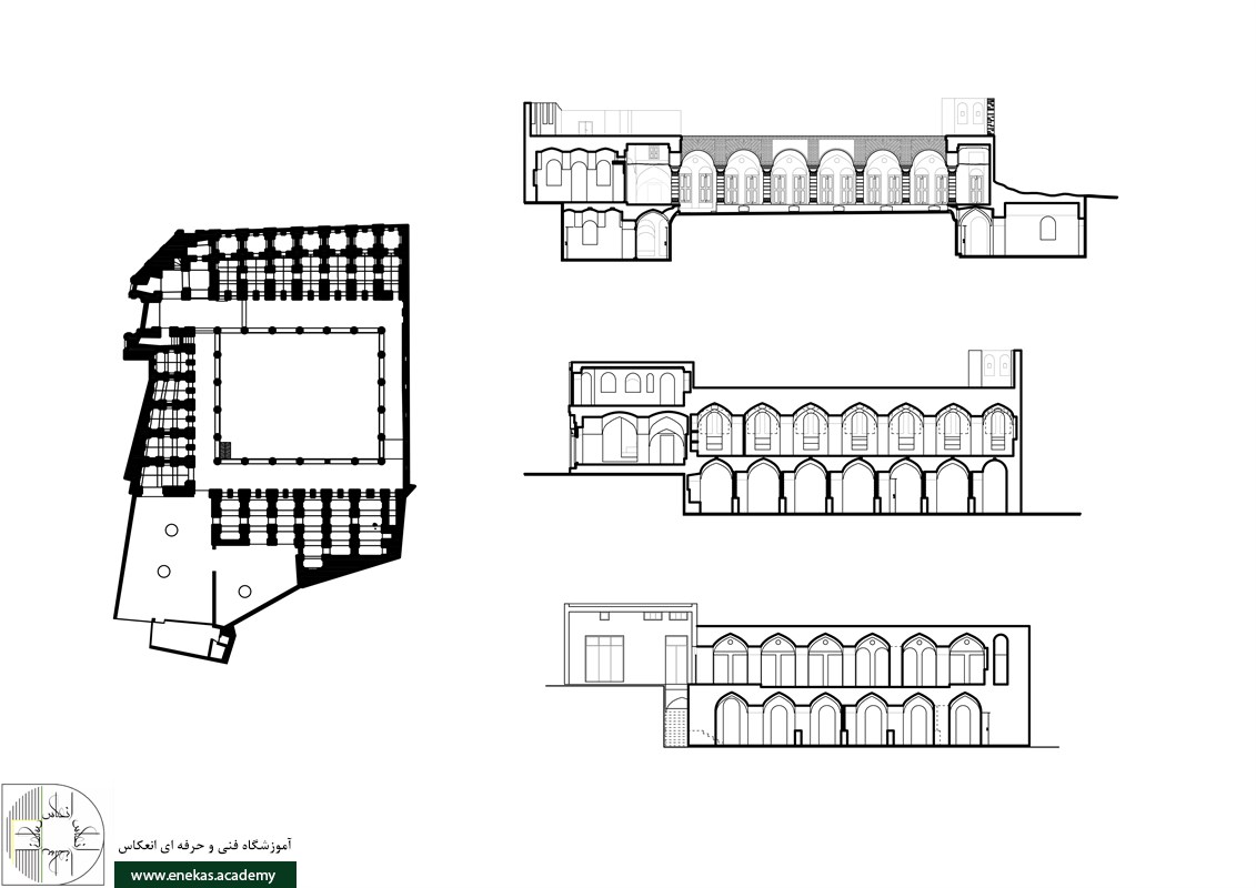 پلن کاروانسراهای ایرانی
