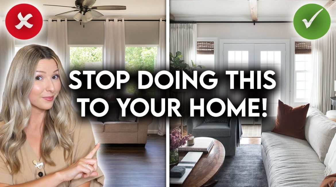 ۱۰ دلیل که خانه شما ارزان به نظر می‌رسد | اشتباهات رایج طراحی داخلی