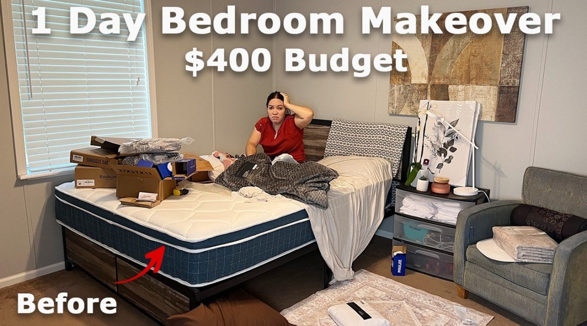 تغییر دکوراسیون اتاق خواب با بودجه ۴۰۰ دلاری + فیلم