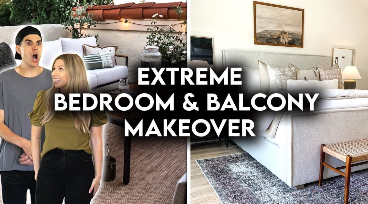 تغییر دکوراسیون کامل اتاق خواب اصلی و بالکن در خانه کنار دریاچه + فیلم