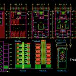 دانلود پلان معماری ساختمان مسکونی پنج‌طبقه به‌همراه مقطع و نما - 03