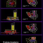 دانلود پلان معماری مجتمع تجاری-اداری به‌همراه مقطع و نما – 03