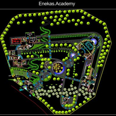 دانلود پلان طراحی فضای سبز – 02