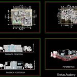 دانلود پلان معماری ویلا به‌همراه نما – 02