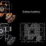 دانلود پلان معماری موزه – 02
