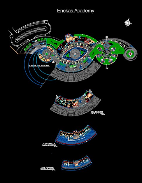 دانلود پلان معماری موزه – 03
